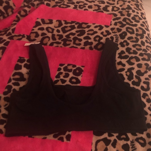 💎NWT AERIE BLACK COTTON SCOOP BRALETTE💎 - Picture 8 of 15